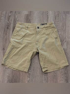 Kuhl Shorts Mens 30 Amphibia Khaki Beige Hiking Nylon Stretch Quick Dry Outdoor